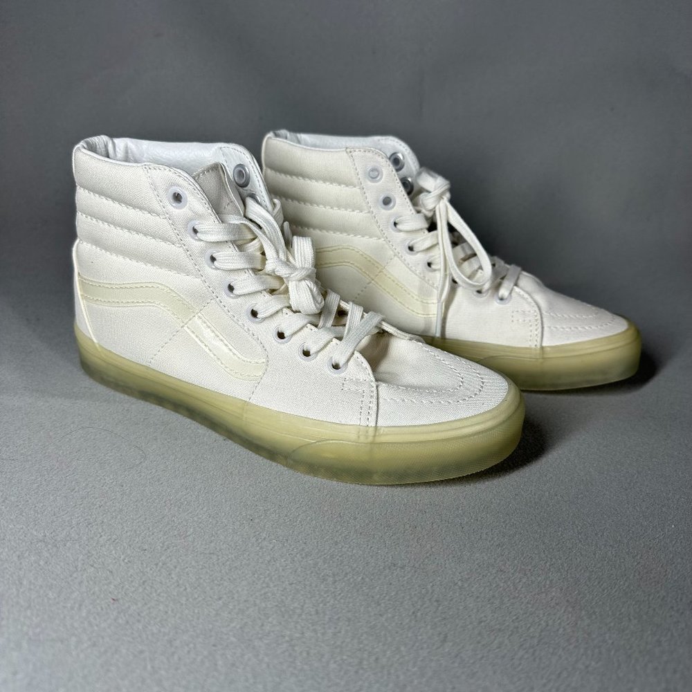 VANS SK8-Hi White Gum Sole Womens Size 7 UK 4.5 EUR 37 Skate